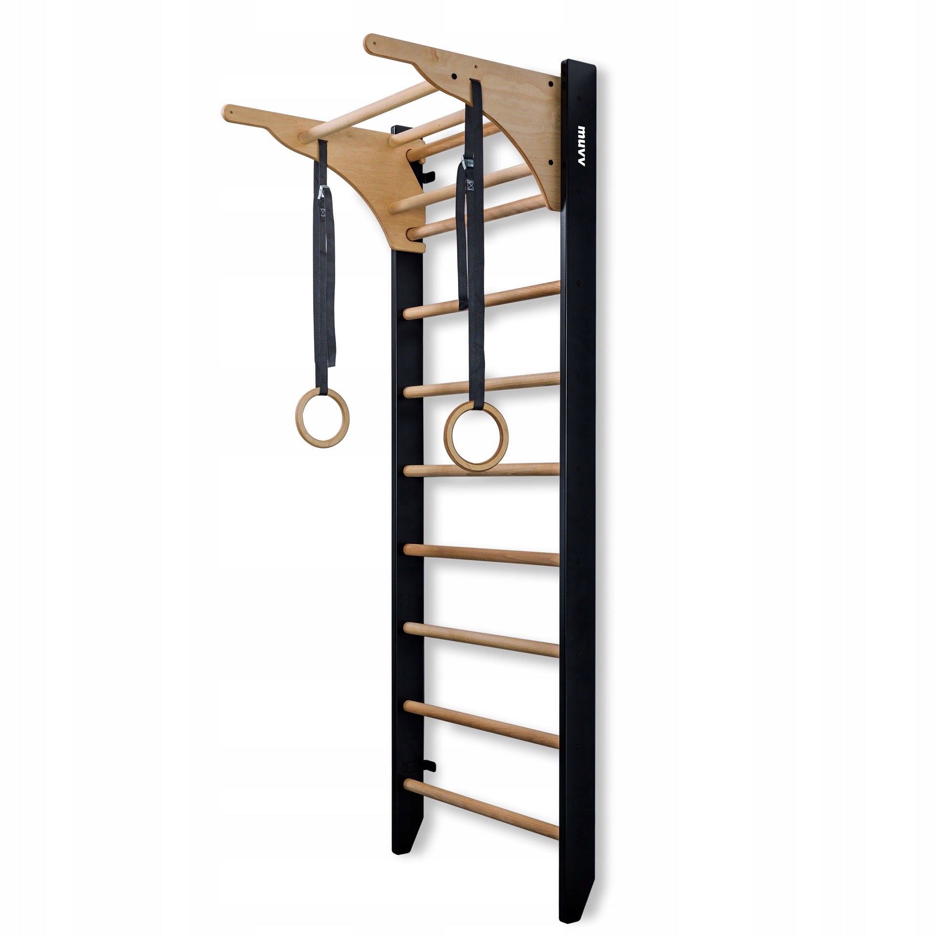 Gymnastic ladder adjustable bar not only for children 220 black MUVV Packaging status original