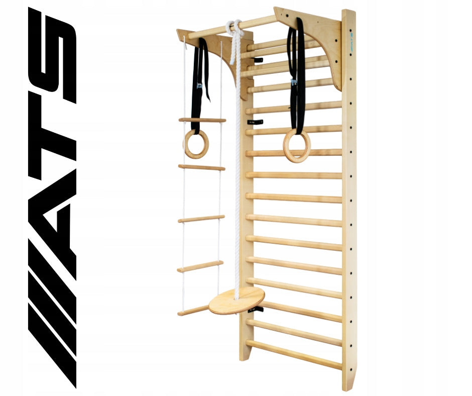 Gymnastic ladder beech for children and adults set ATS 235cm