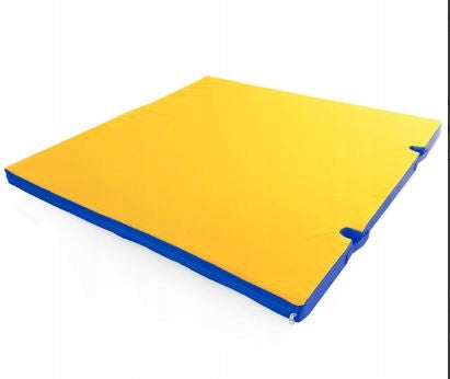 Gymnastic mattress Gamma 100x100x10 cm for ladder blue-yellow