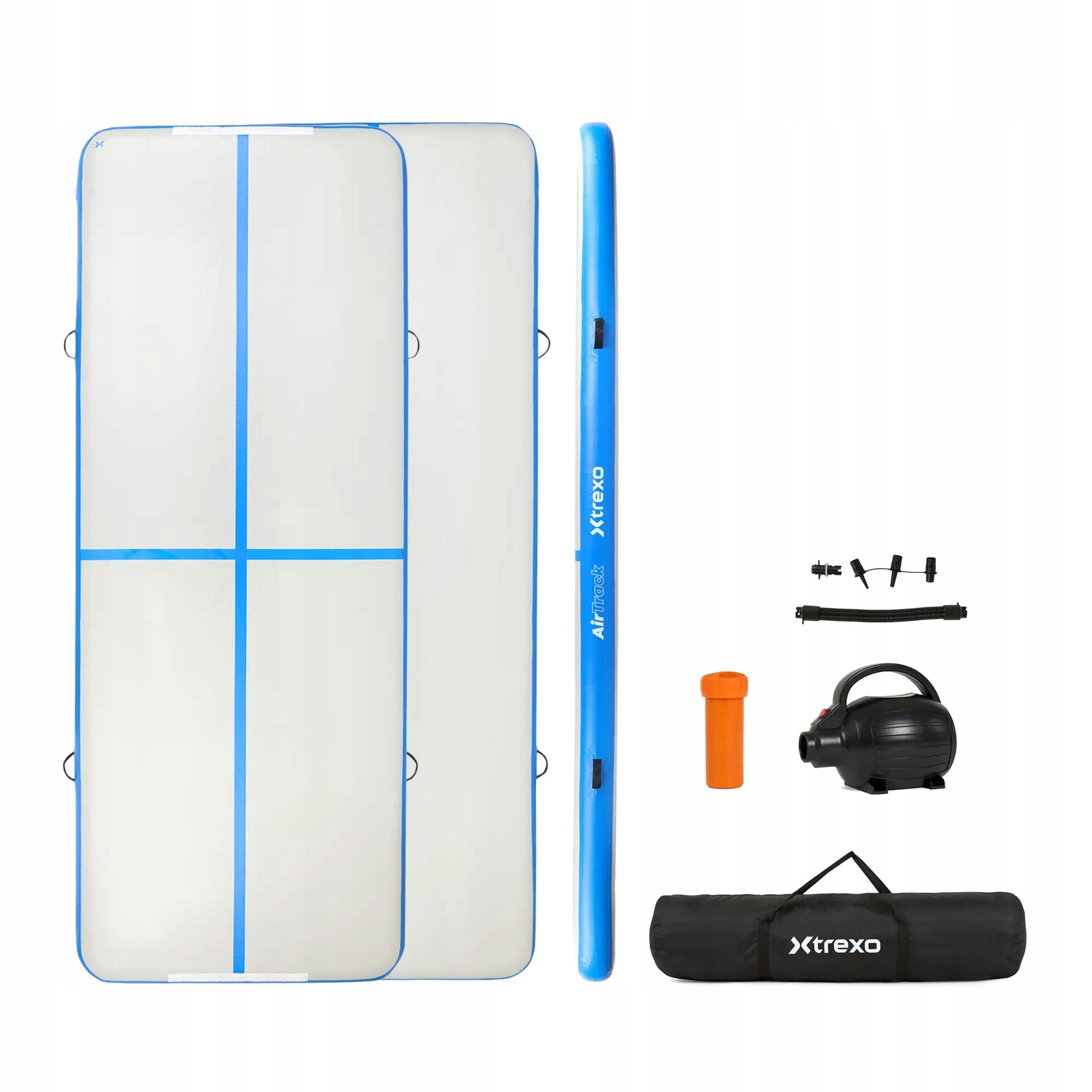 Gymnastic path XTREXO 400x150x20 cm white FOR GYMNASTICS ACROBATICS