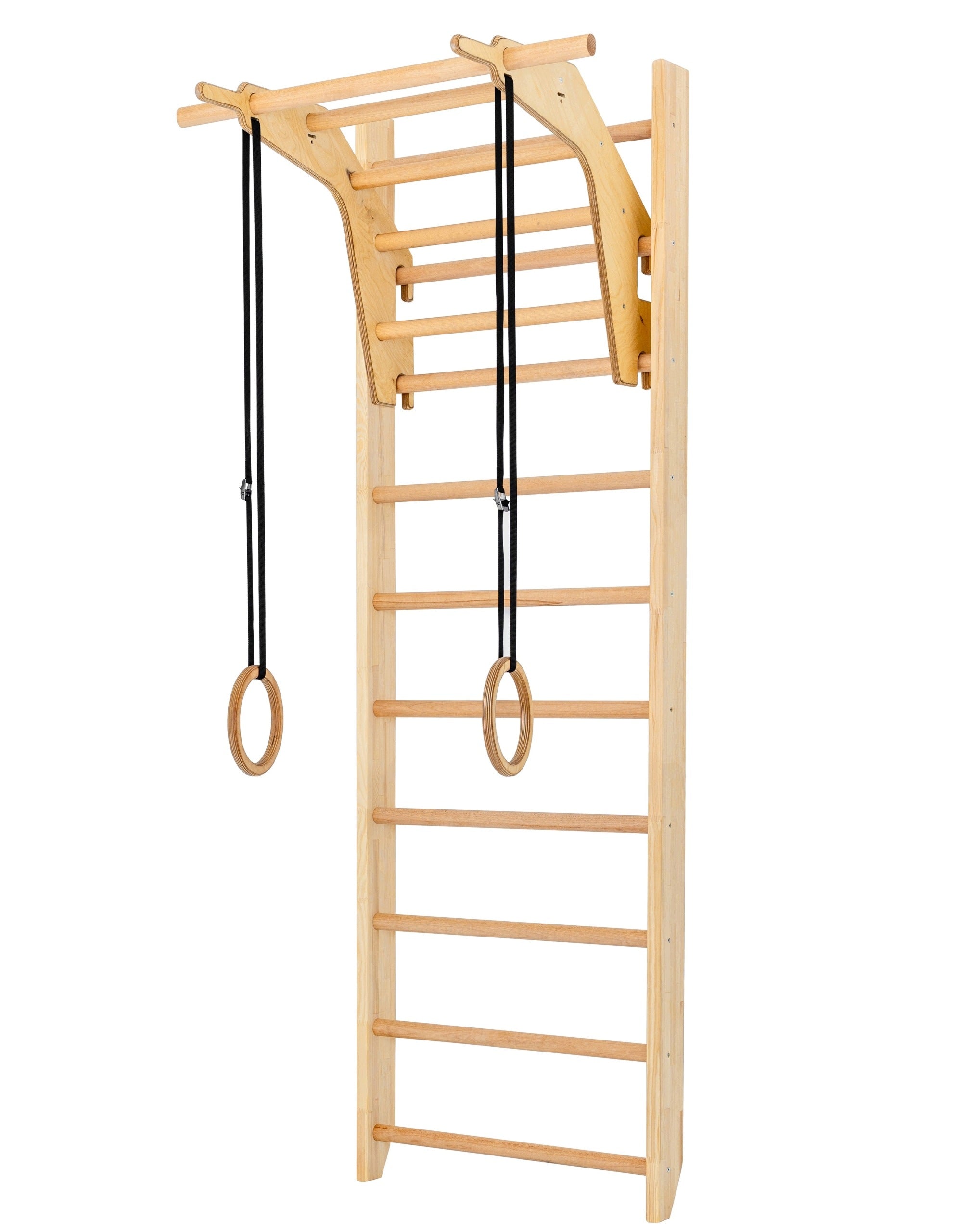 Gymnastics Ladder Sports with Pull-Up Handle DIP Solid Wood Packaging status original