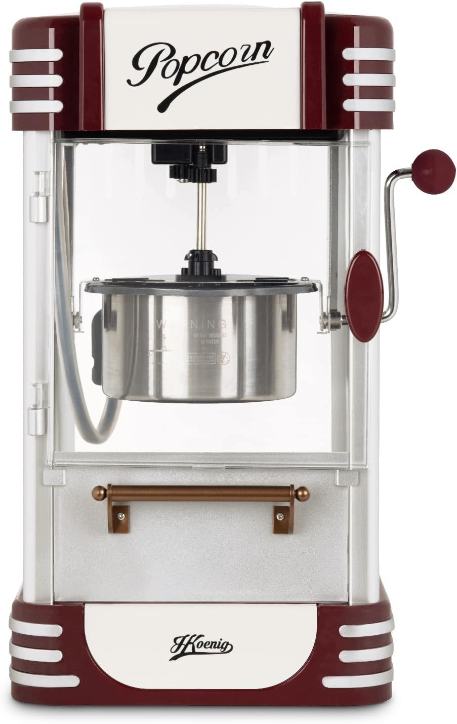 H.KOENIG POP330 RETRO POPCORN MACHINE 50G DESIGN CAPACITY 360W