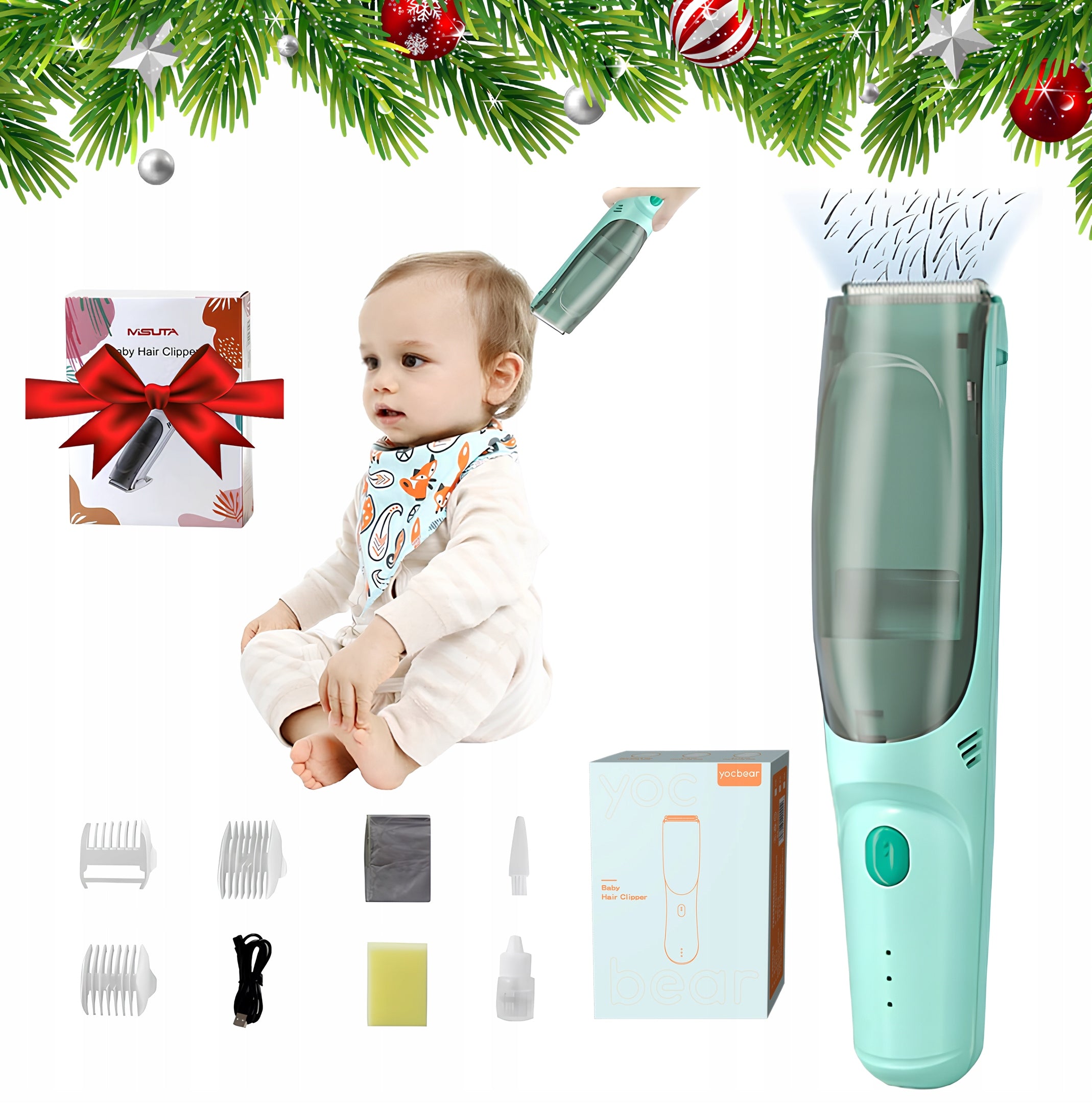 HAIR CLIPPER FOR CHILDREN PULLING HAIR QUIET C1