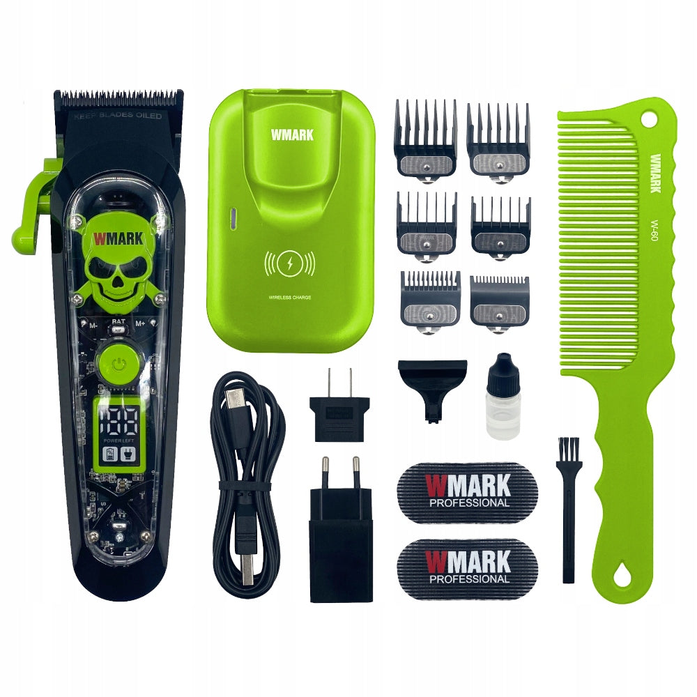 HAIR CLIPPER PRO BARBER FADE LARGE SET BLACK