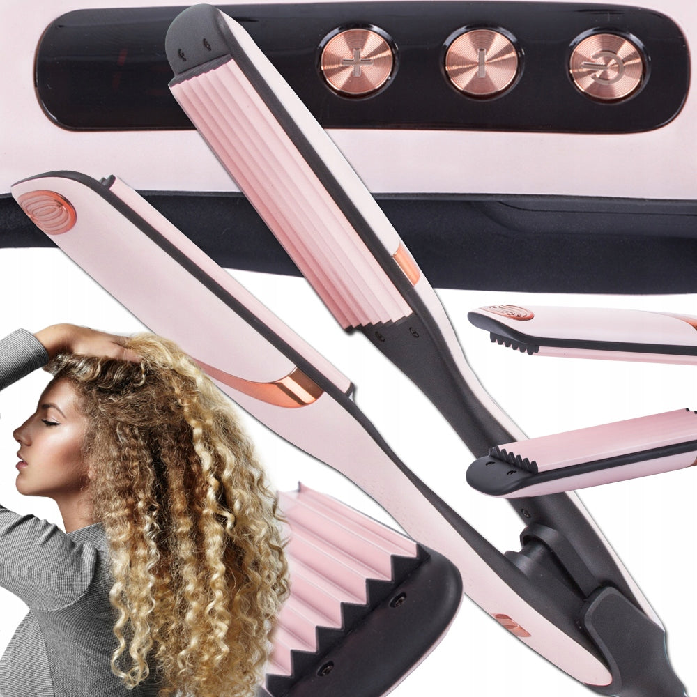 HAIR CRIMPER CERAMIC IONIZATION TEMPERATURE CONTROL WAVES CURLS