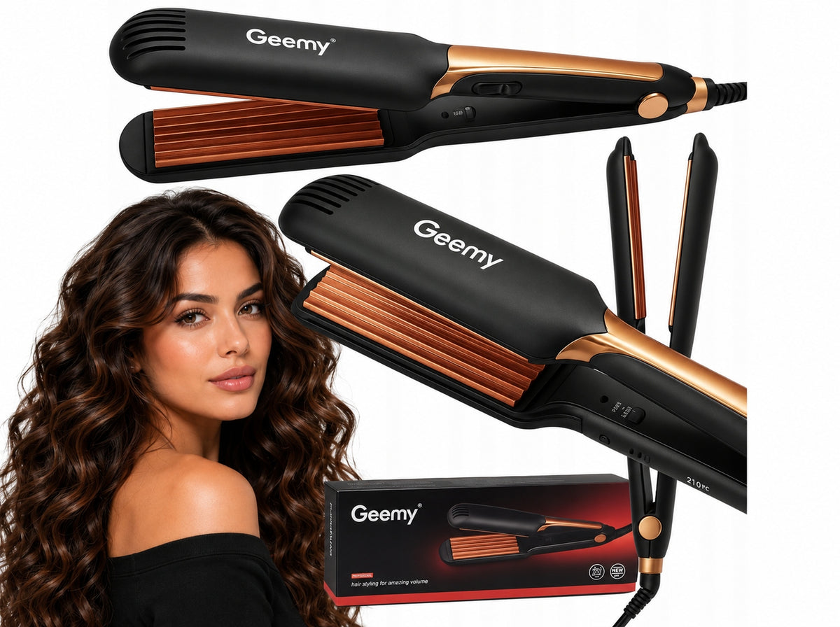 HAIR CRIMPER CERAMIC PRO IONIZATION LIGHT TEMPERATURE CONTROL
