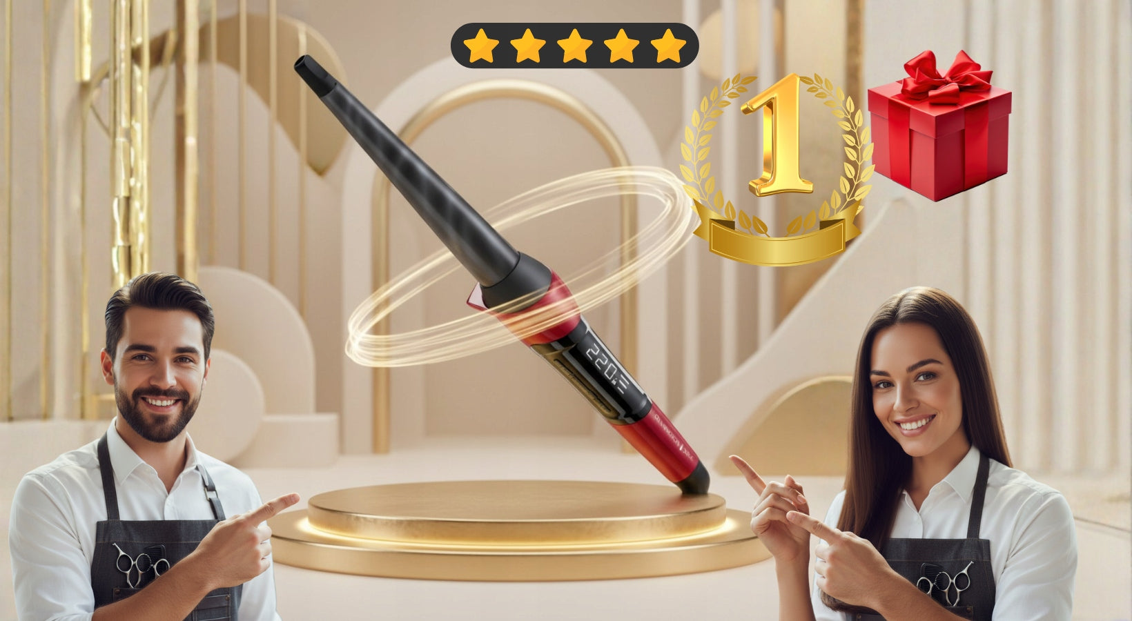 HAIR CURLER REMINGTON CONICAL CERAMIC PROFESSIONAL +FREEBIE EAN (GTIN) 8802520203563