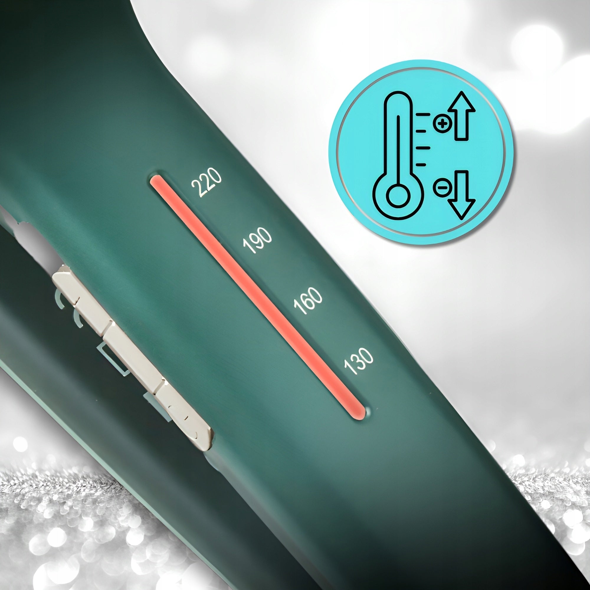 HAIR CURLING IRON KEMEI CERAMIC INVERTER CRIMPER 60W TPC 130-220 °C Packaging status original