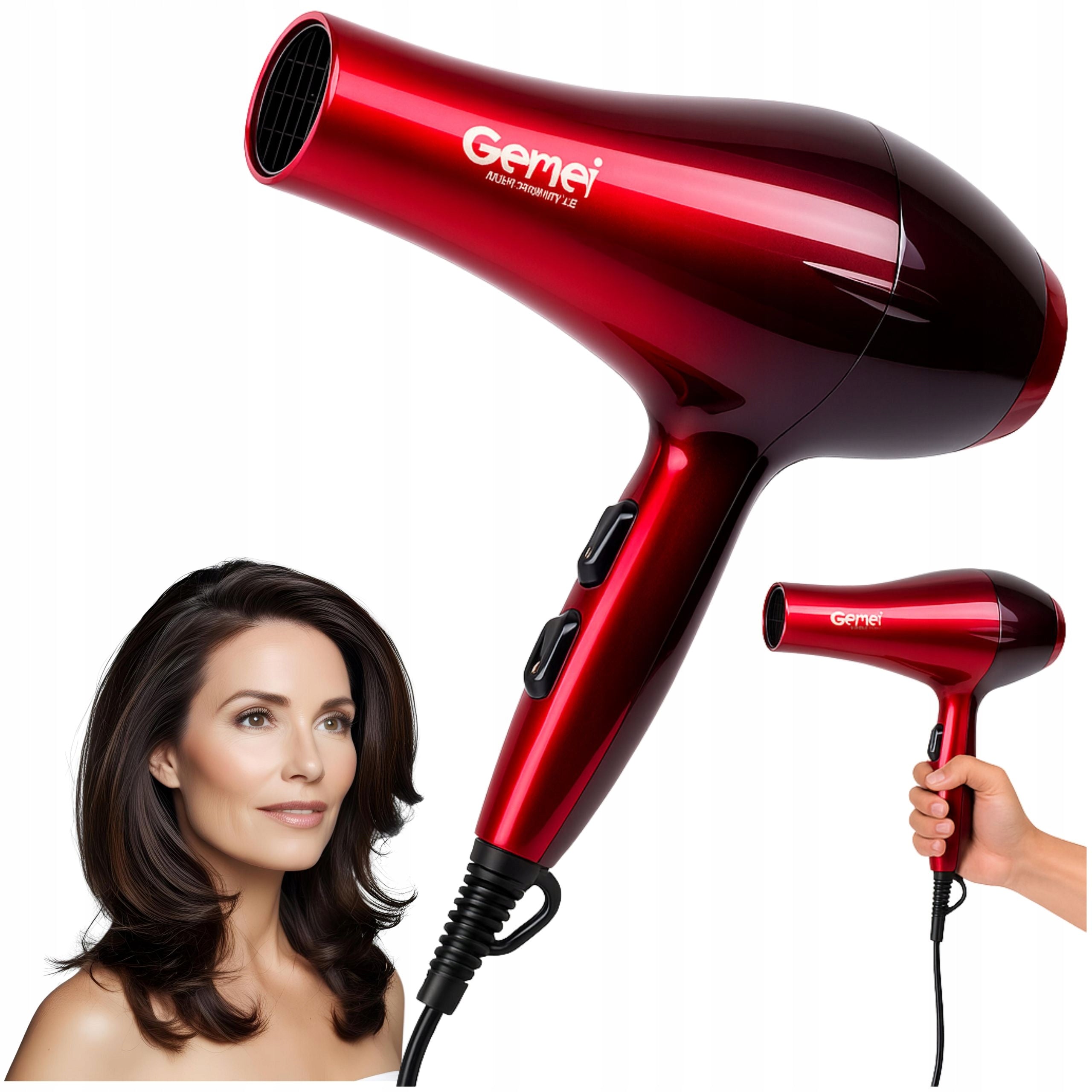 HAIR DRYER 1800W STRONG AND Cold Vent IONIZATION AND Concentrator Packaging status original