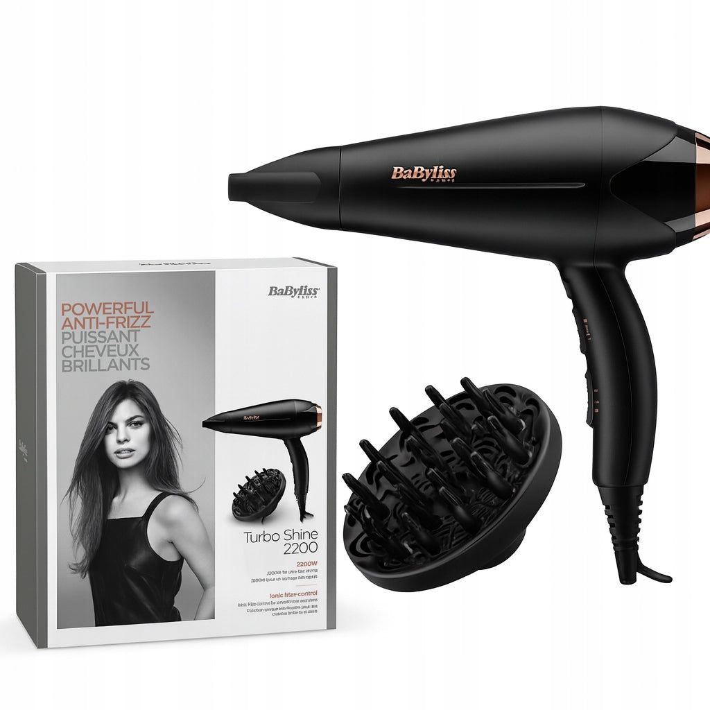 HAIR DRYER BABYLISS D570DE 2200W STRONG IONIZATION WITHOUT FRIZZ Manufacturer code 5907046815504