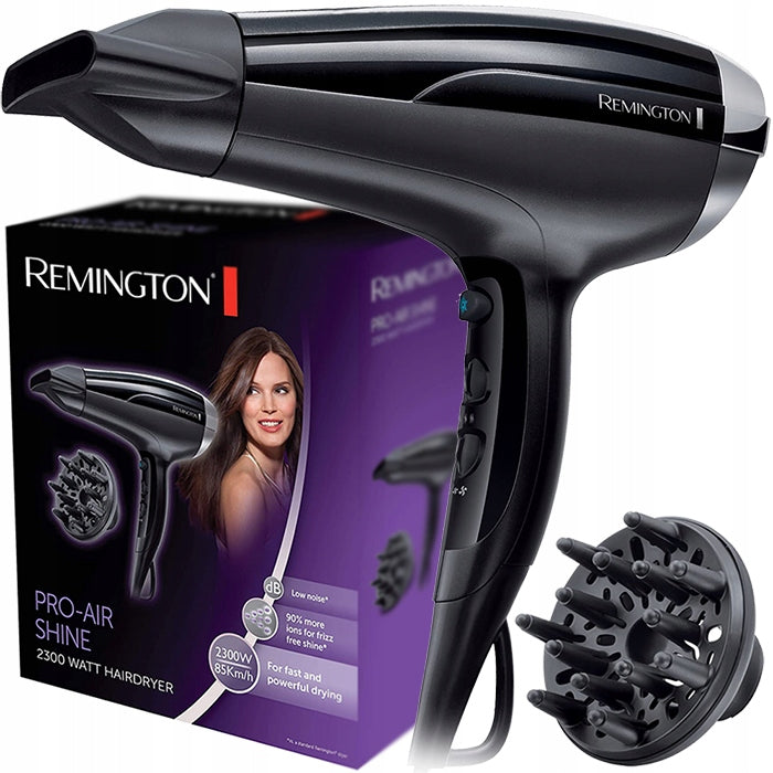 HAIR DRYER REMINGTON D5215 - IONIZATION - COLD AIR SUPPLY - DIFFUSER