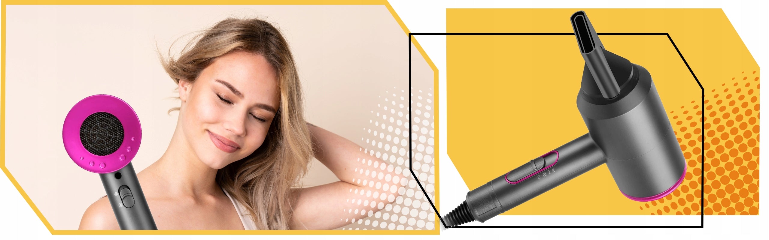 HAIR DRYER WITH IONIZATION DIFFUSER IonIZATION PROFESSIONAL STRONG 2000 Manufacturer code dyfuzor koncentrator wymienne końcówki