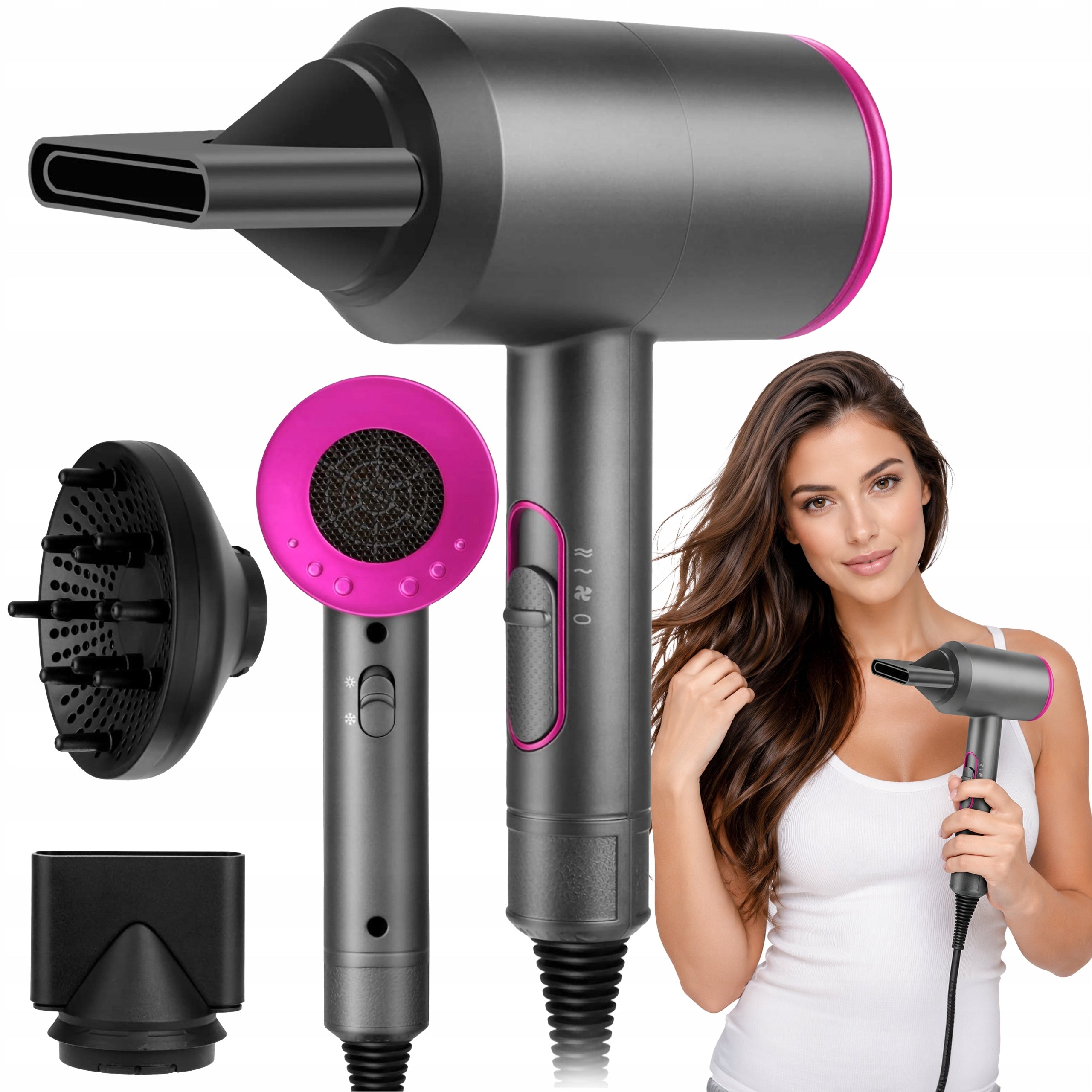 HAIR DRYER WITH IONIZATION DIFFUSER IonIZATION PROFESSIONAL STRONG 2000