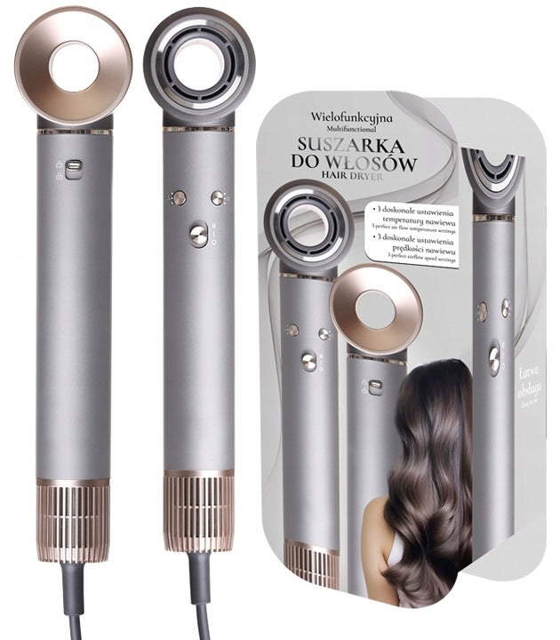HAIR DRYER WITH IONIZATION ROTATING MULTIFUNCTIONAL STRONG 5in1 Packaging status original