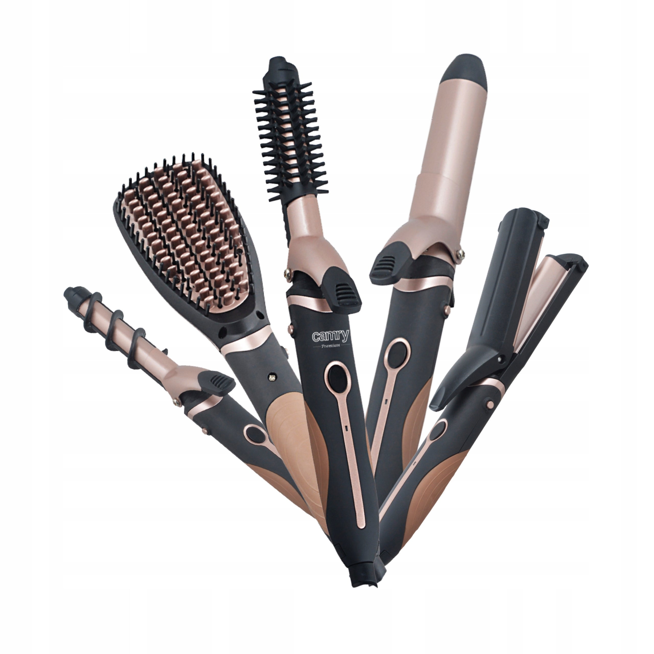 HAIR SET 5IN1 STRAIGHTENER CURLING IRON DRYER NOTCHING MACHINE 1200W CAMRY EAN (GTIN) 5902934833806