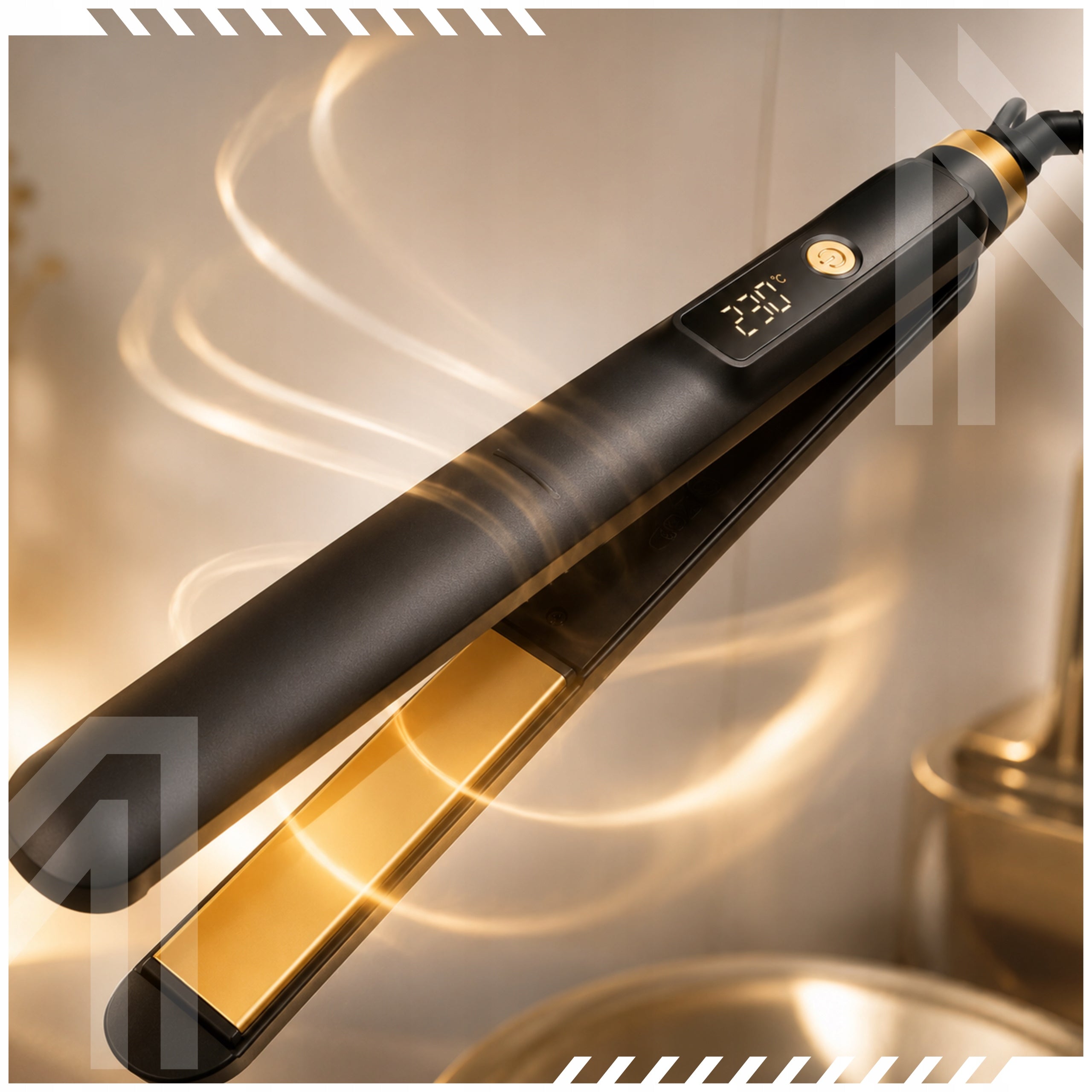 HAIR STRAIGHTENER PROFESSIONAL TRAVEL ADJUSTMENT LED DISPLAY 60W Brand no brand