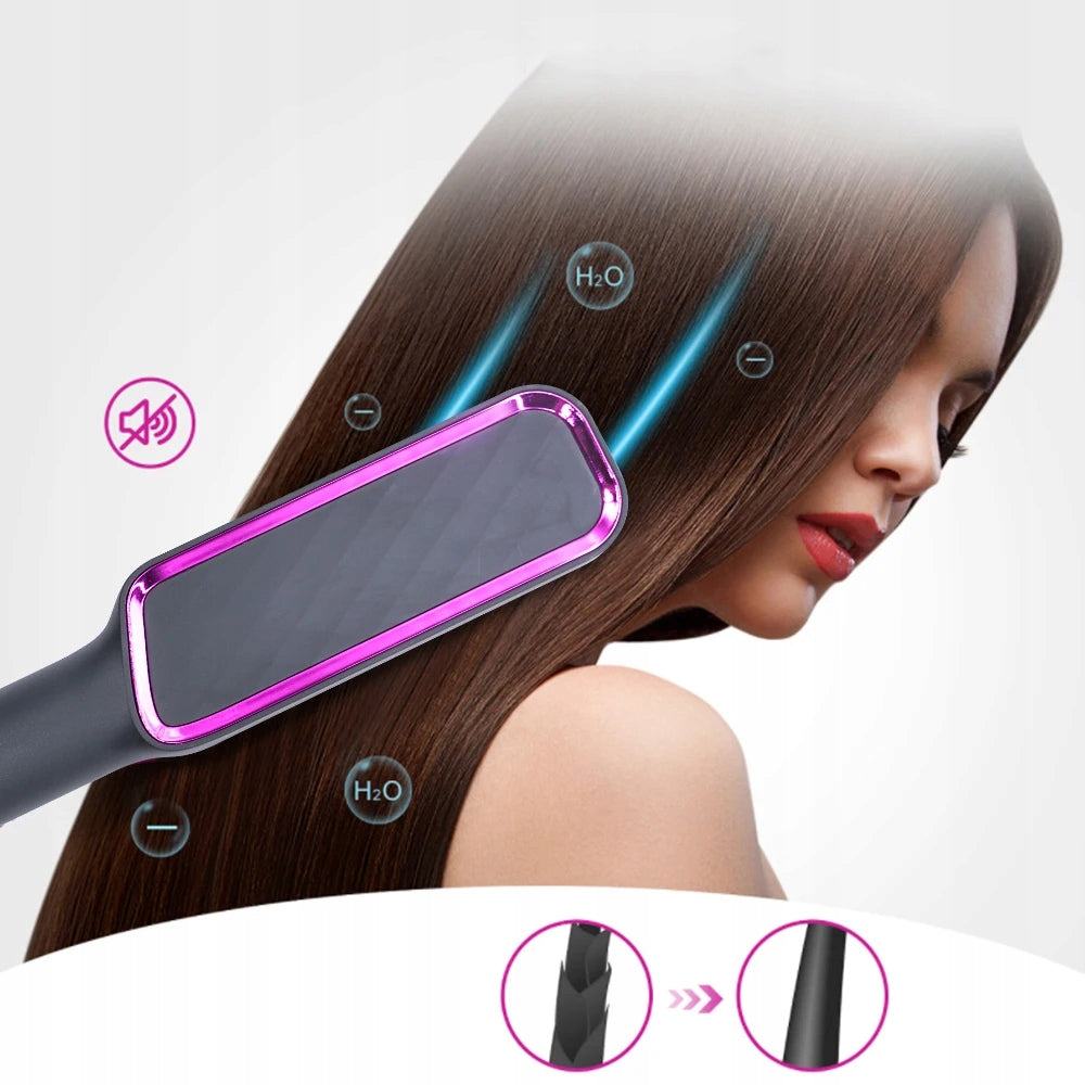 HAIR STRAIGHTENING BRUSH ELECTRIC HAIR STRAIGHTENER PROFESSIONAL Model INTELIGENTNY GRZEBIEŃ