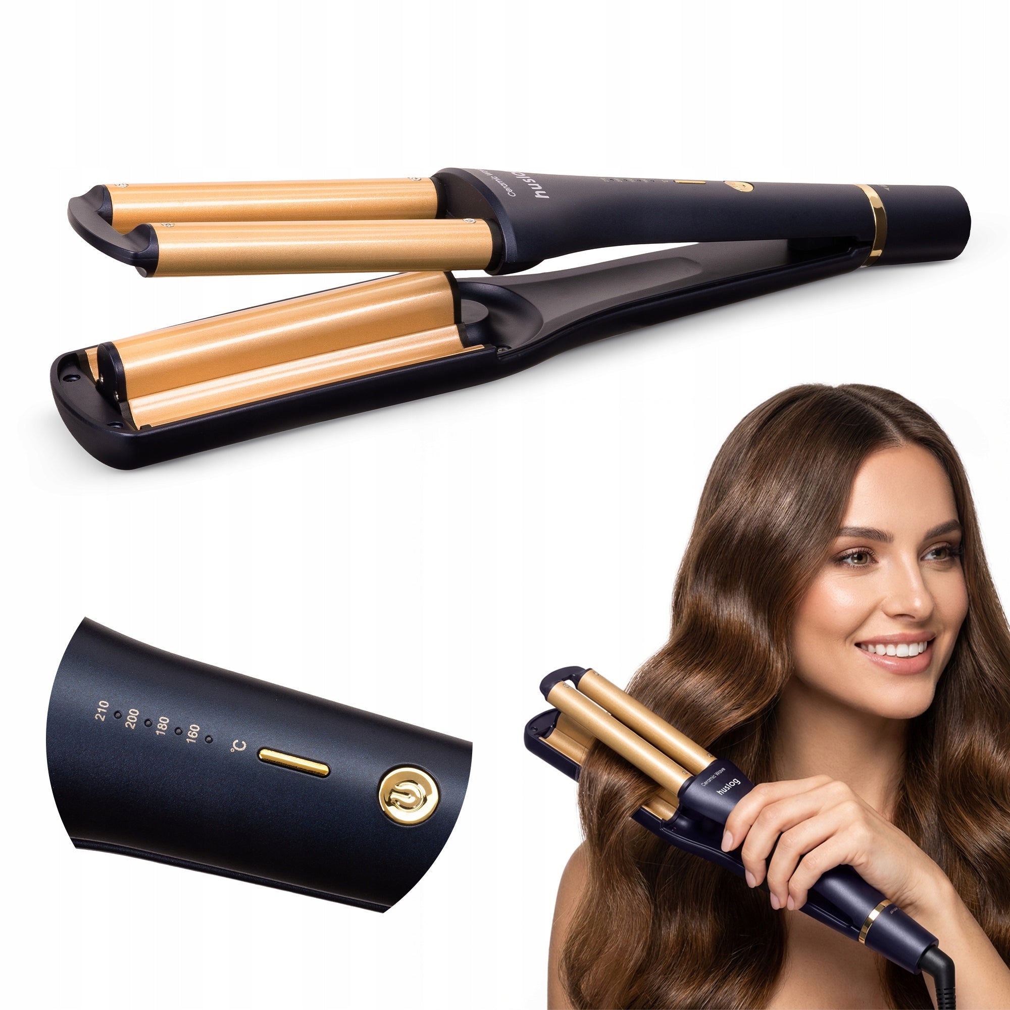 HAIR STYLING INVERTER CURLING IRON TRADITIONAL WAVES CURLS