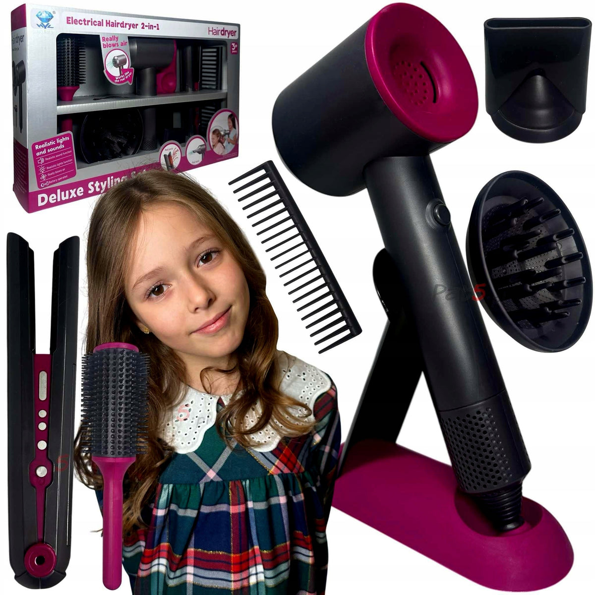 HAIRDRESSER SET DRYER DYSON FOR GIRLS STRAIGHTENER DIFFUSER XXL