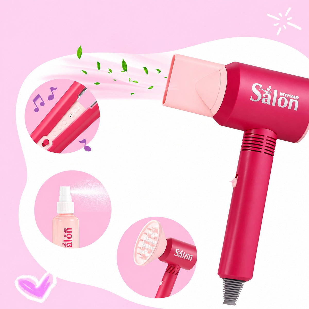 HAIRDRESSER SET FOR CHILDREN SMALL HAIRDRESSER SUITCASE DRYER Brand no brand