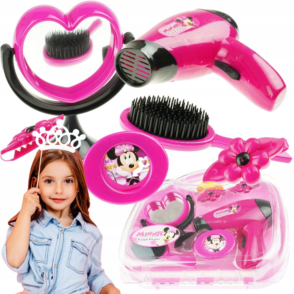 HAIRDRESSER SET IN SUITCASE BEAUTY SALON FOR CHILDREN DRYER ACCESSORIES