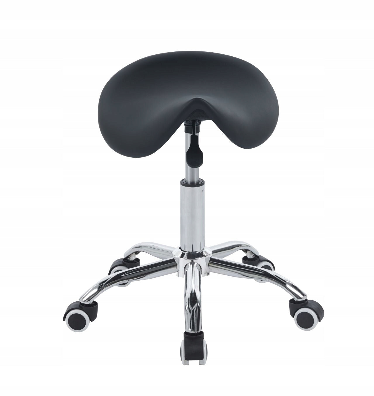 HAIRDRESSER STOOL SWIVEL BLACK STOOL ON WHEELS TB2-FX Product weight with unit packaging 5 kg