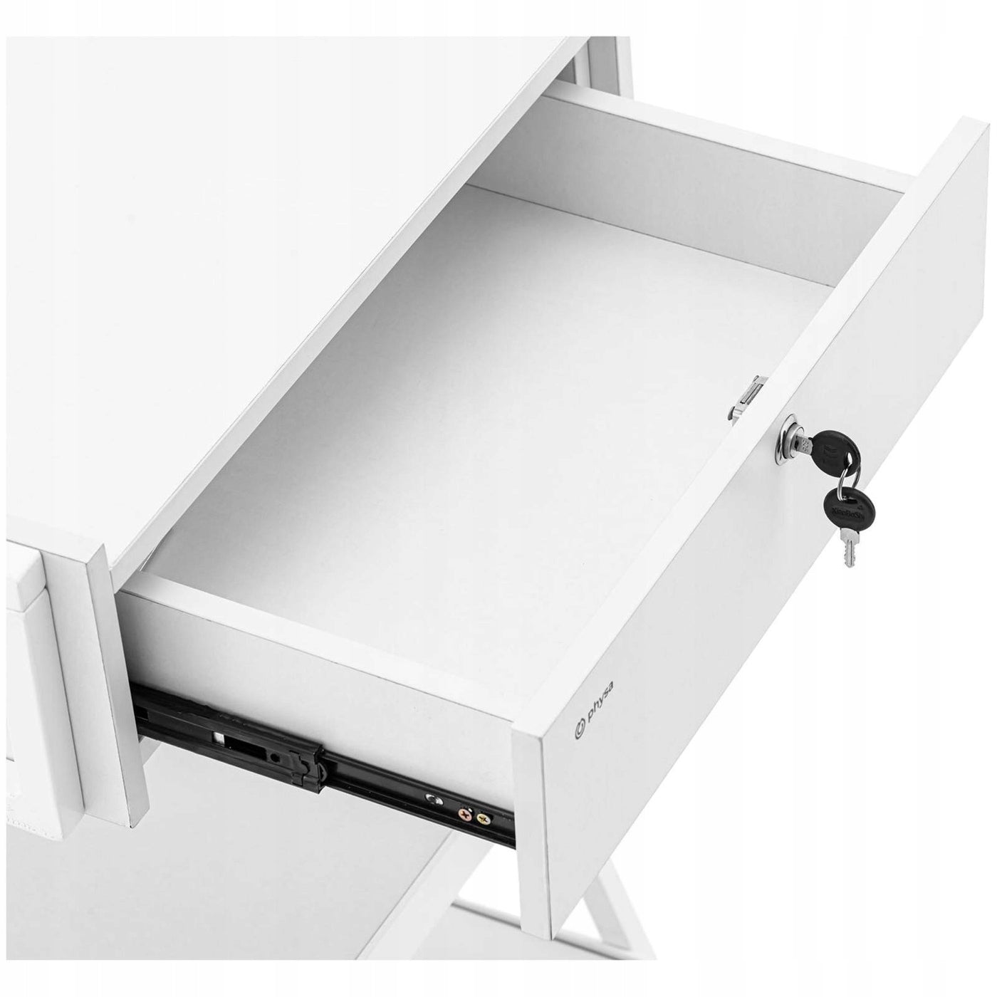 HAIRDRESSER TROLLEY TABLE ON WHEELS DRAWER WHITE Medical device no