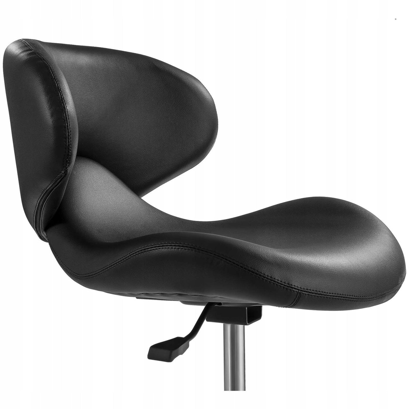 HAIRDRESSING COSMETIC CHAIR WITH BACKREST BLACK Packaging status original