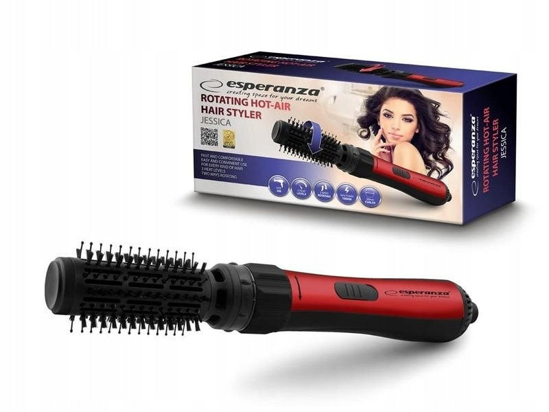 HAIRDRYER CURLER ROTATING HAIR BRUSH CURLING CURLS 1000W Packaging status original