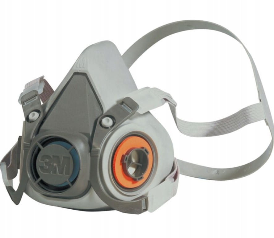 HALF MASK DUST MASK COMPLETE 3M 6000 6100 size S