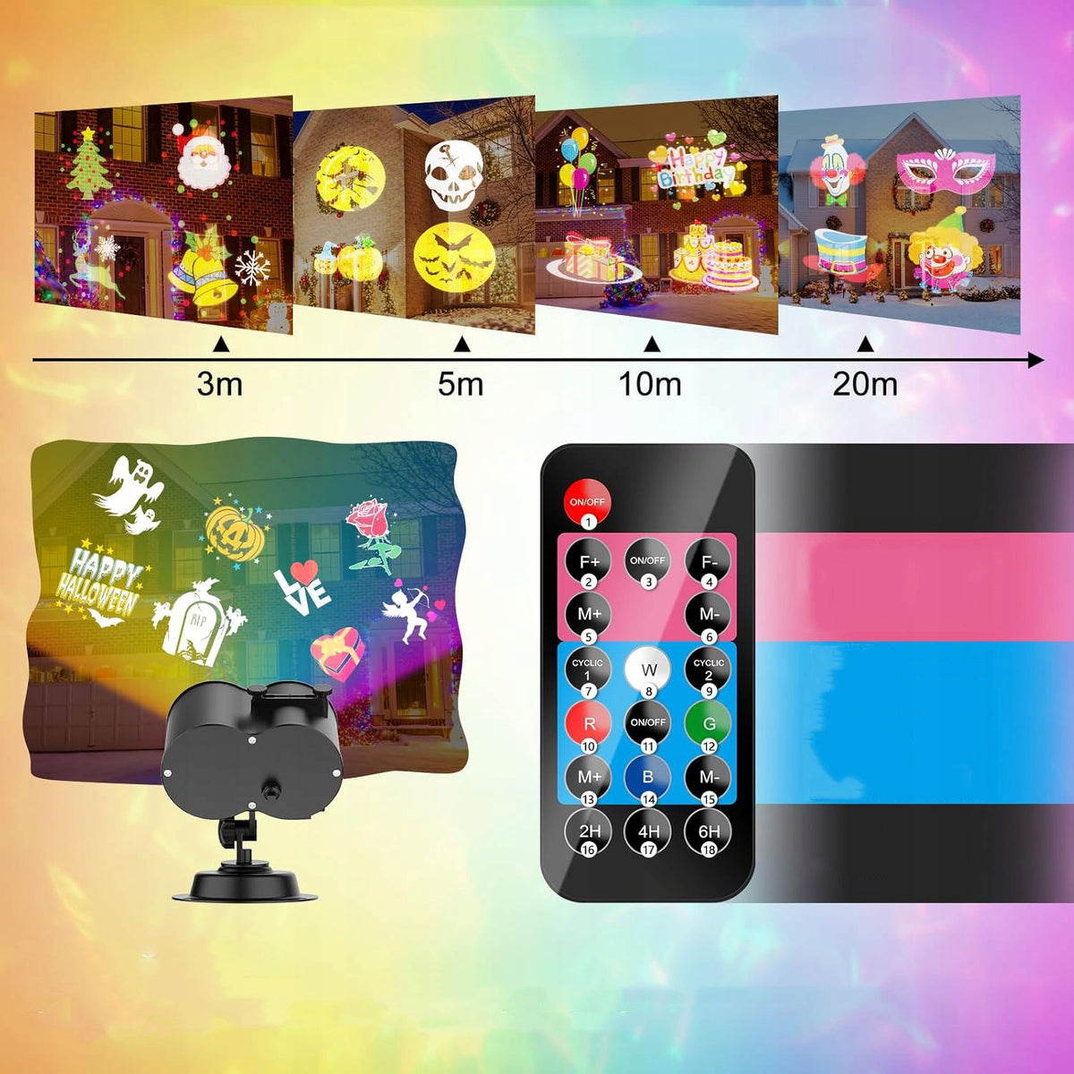 HALLOWEEN LIGHT PROJECTOR AND CHRISTMAS PROJECTOR, PROJECTORS Manufacturer code Halloween Boże Narodzenie