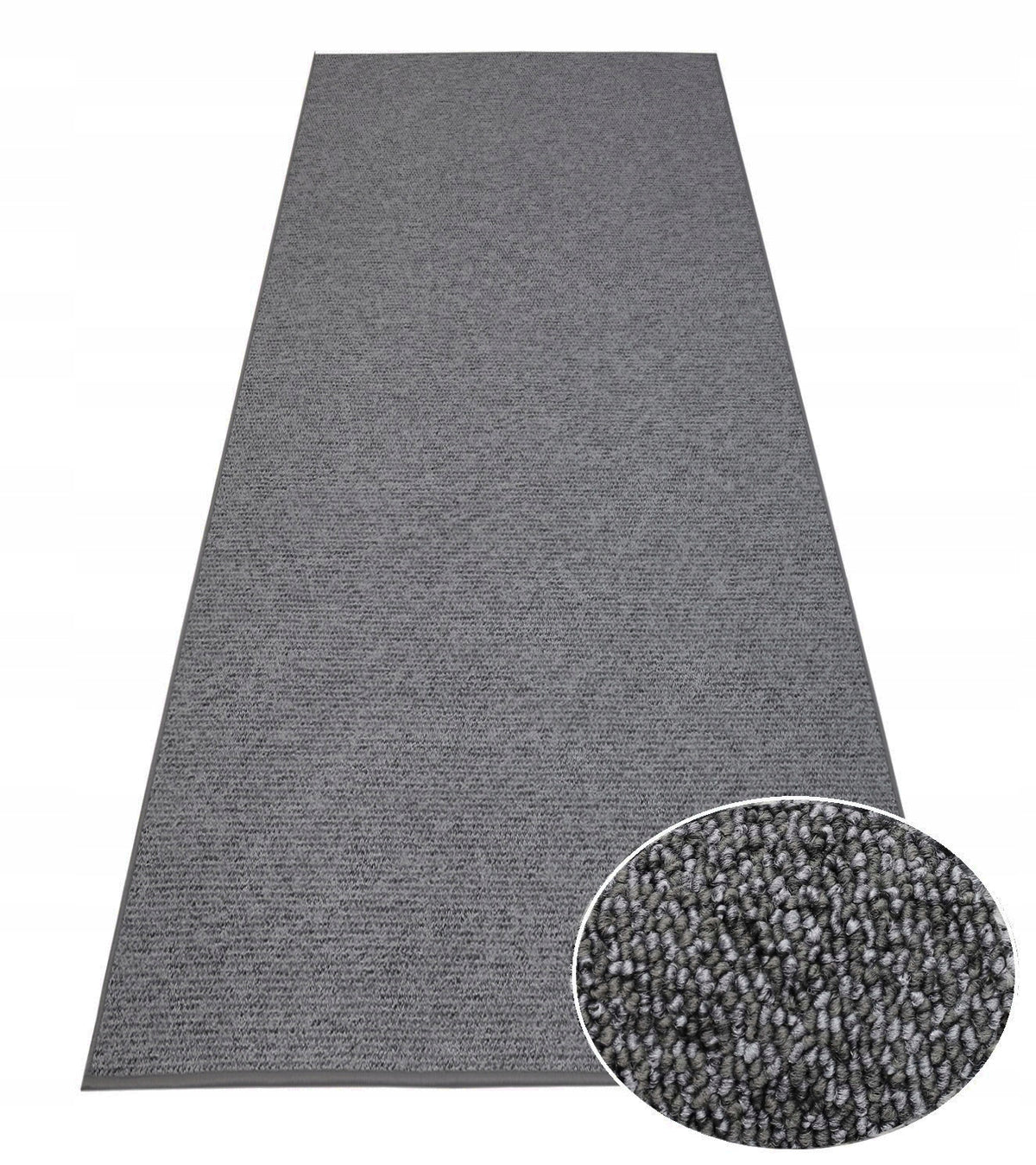 HALLWAY RUG 80X200 GRAPHITE DURABLE LOOP RUG
