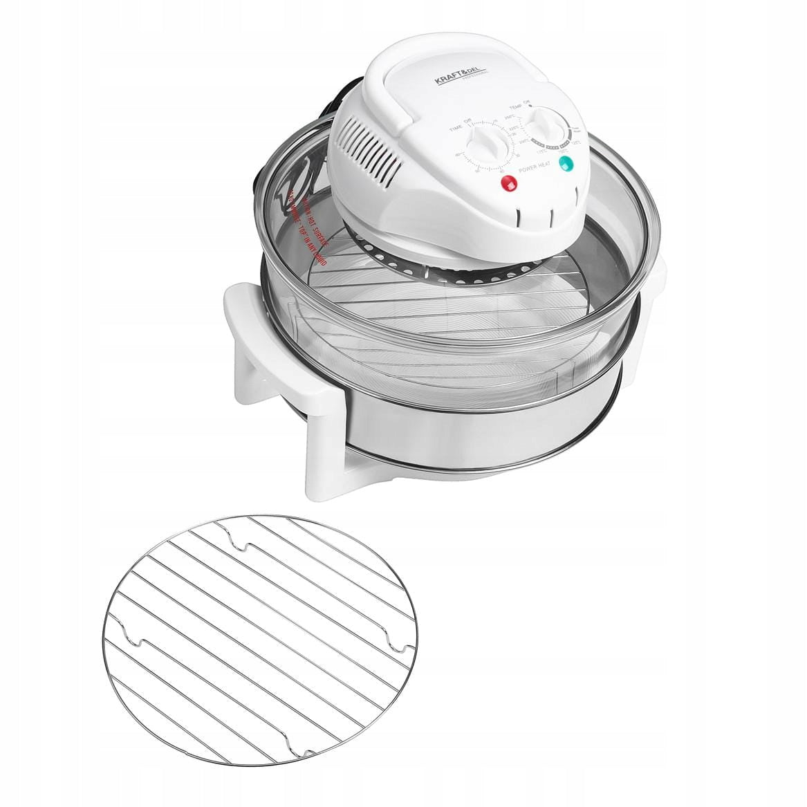 HALOGEN COMBO 18L HALOGEN OVEN TURBO SOLID 1400W KD4135 Dominant color white