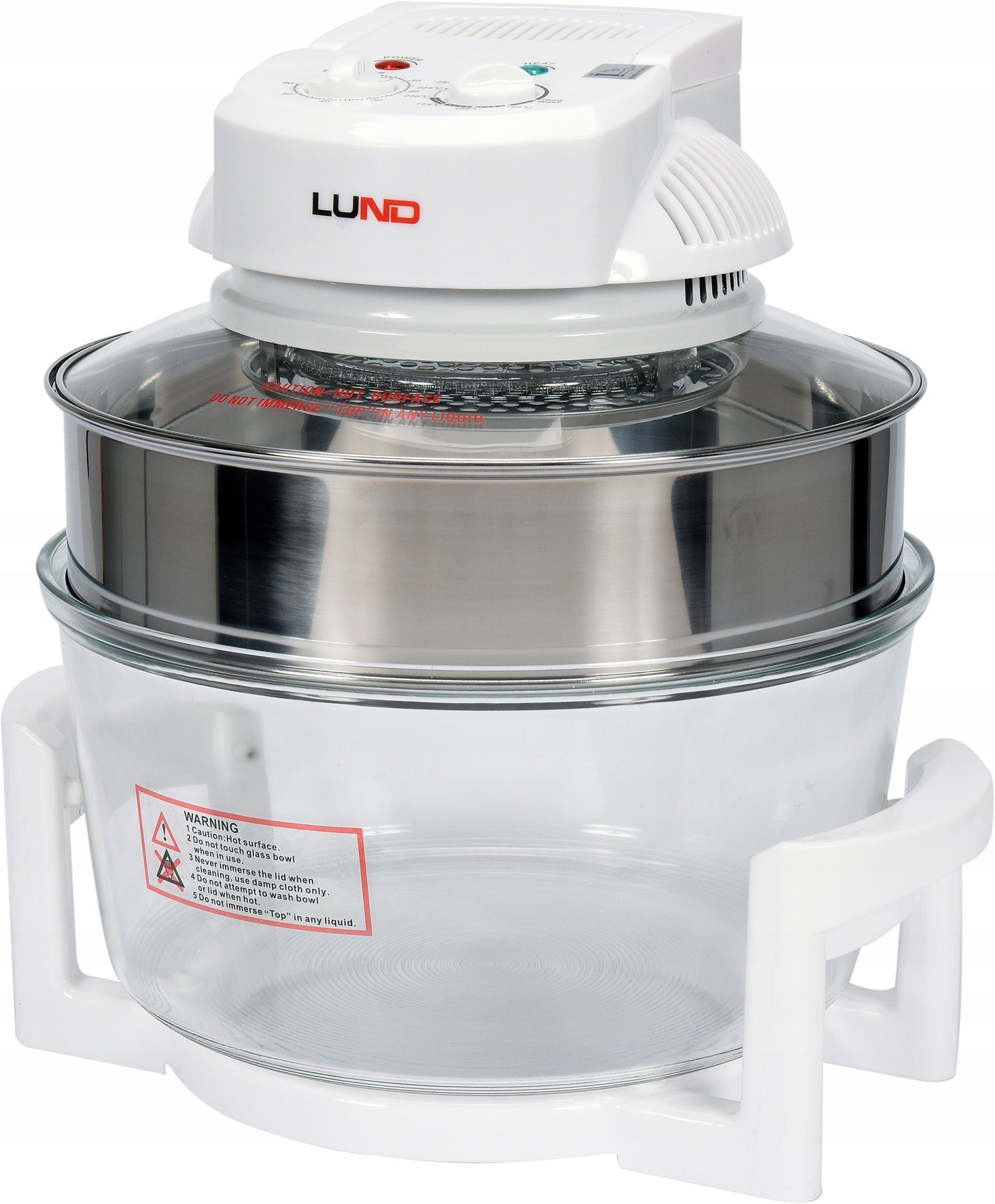 HALOGEN COMBO MULTICOOKER LARGE 17L 1400W WHITE + ACCESSORIES LUND Brand Lund