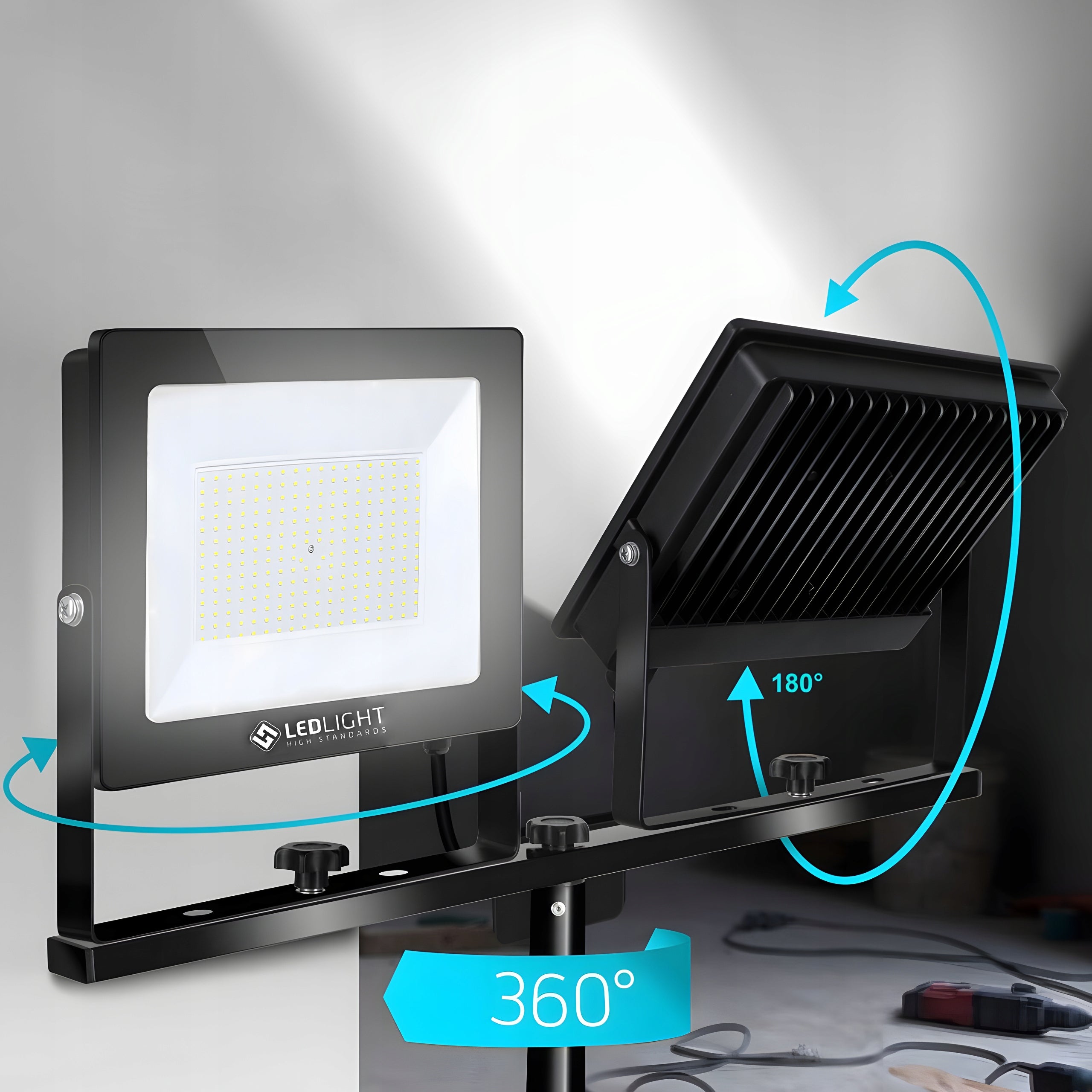 HALOGEN LED 300W LAMP Floodlight 6500 Slim OUTDOOR CONSTRUCTION Packaging status original