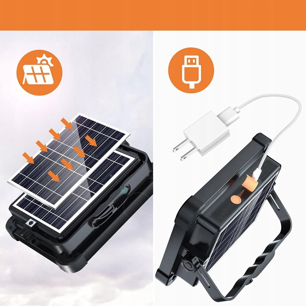 HALOGEN LED SOLAR WORK LAMP PORTABLE 100W RECHARGEABLE FLOODLIGHT Manufacturer code 6909954674234