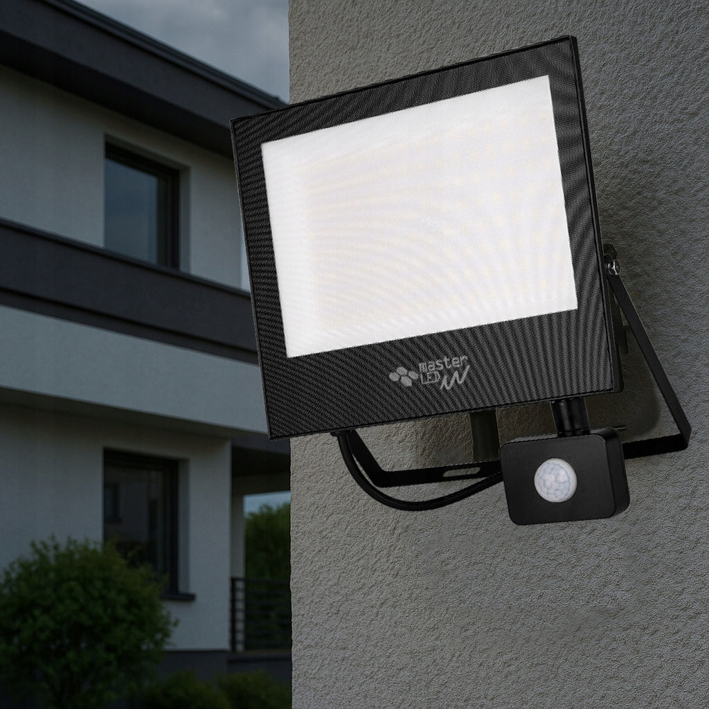 HALOGEN LED motion sensor floodlight lamp 50W 4500K OUTDOOR IP65 Packaging status original