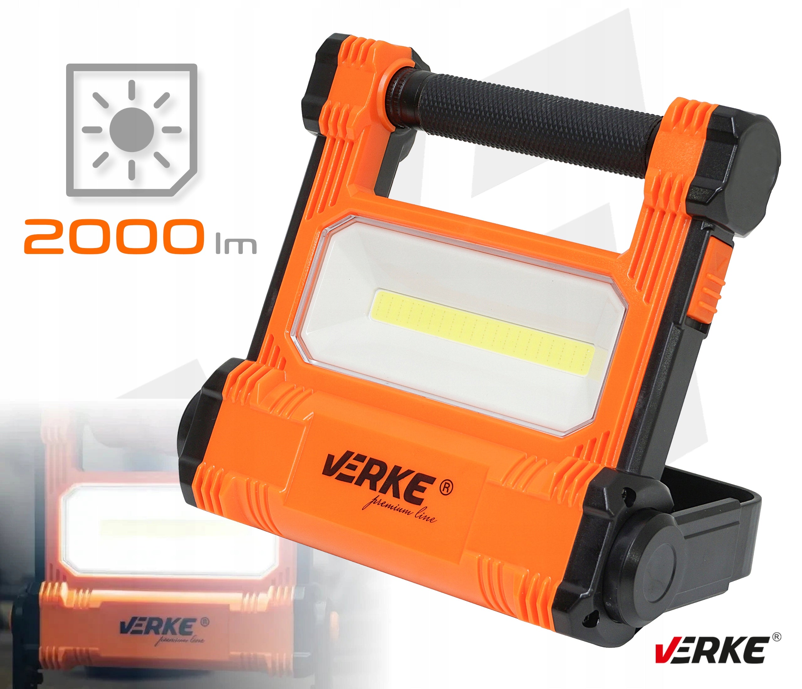 HALOGEN SPOTLIGHT FLOODLIGHT HALOGEN ELECTRIC WORKSHOP LAMP 230V Color temperature 6000 K