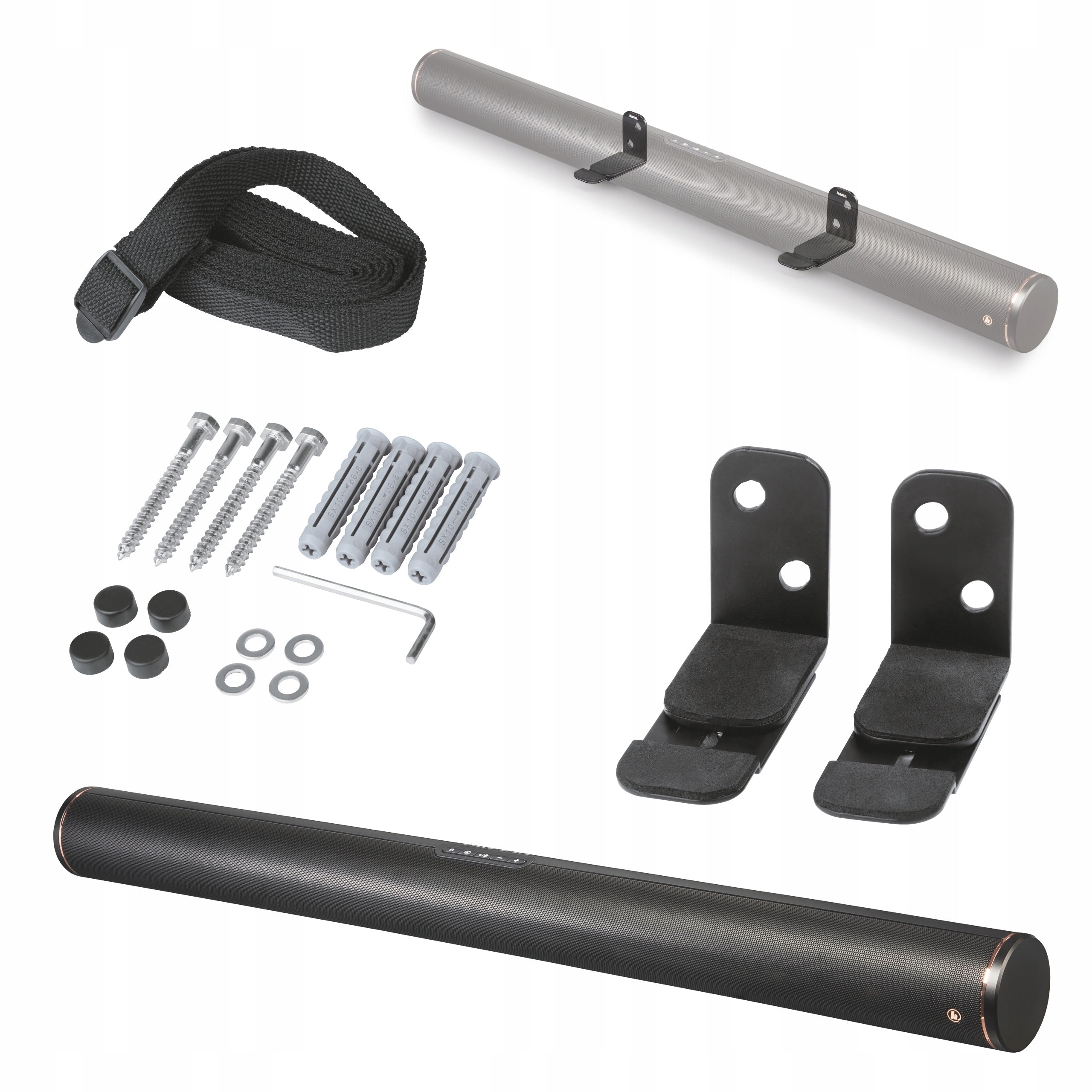 HAMA ADJUSTABLE UNIVERSAL WALL MOUNT FOR SOUNDBAR