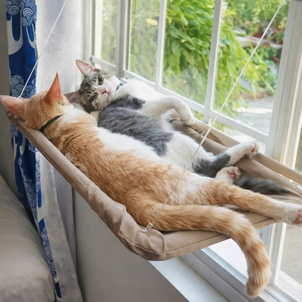 HAMMOCK CAT WINDOW BED STRONG Lifting capacity 20kg Suction cups BEIGE U036 Brand no brand