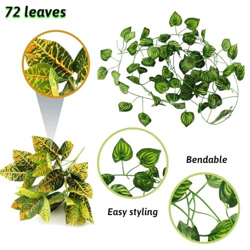 HAMMOCK TERRARIUM FOR REPTILES GECKOS CHAMELEONS SET acrylic ACCESSORIES Product height 1 cm