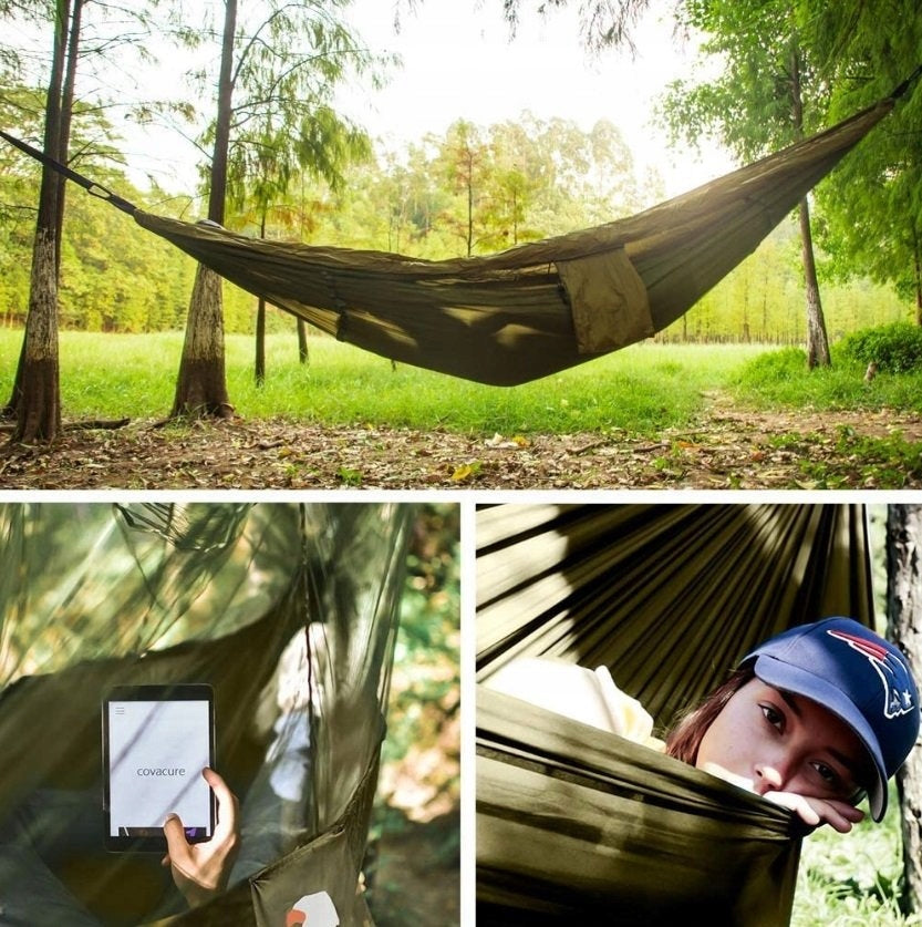HAMMOCK WITH MOSQUITO NET GARDEN TRAVEL SURVIVAL LARGE CAMPING Manufacturer code #11260