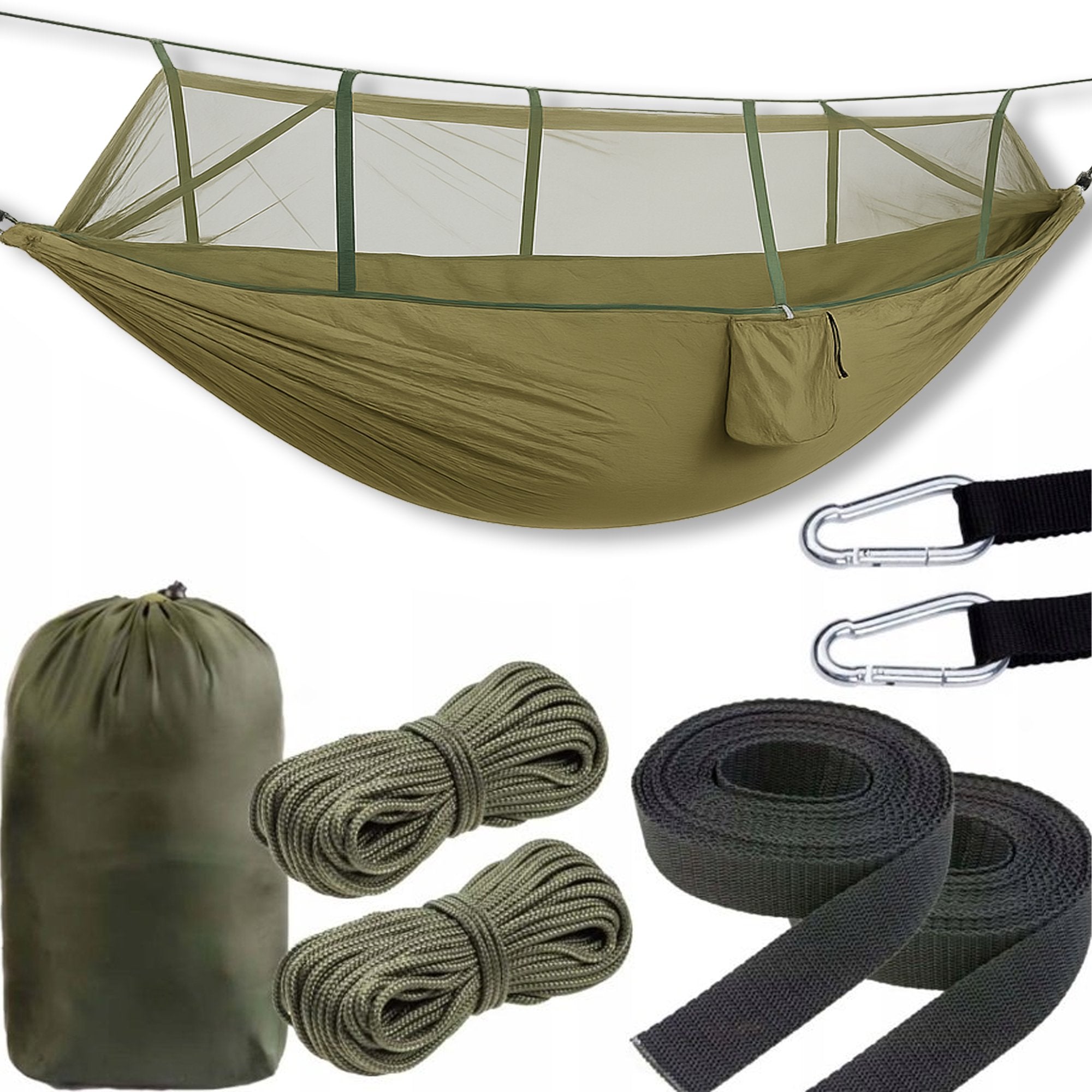 HAMMOCK WITH MOSQUITO NET GARDEN TRAVEL SURVIVAL LARGE CAMPING