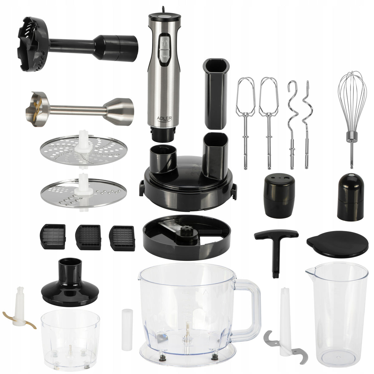 HAND BLENDER 1800W FOOD PROCESSOR MIXER SET 26 TITANIUM COMPONENTS Packaging status original