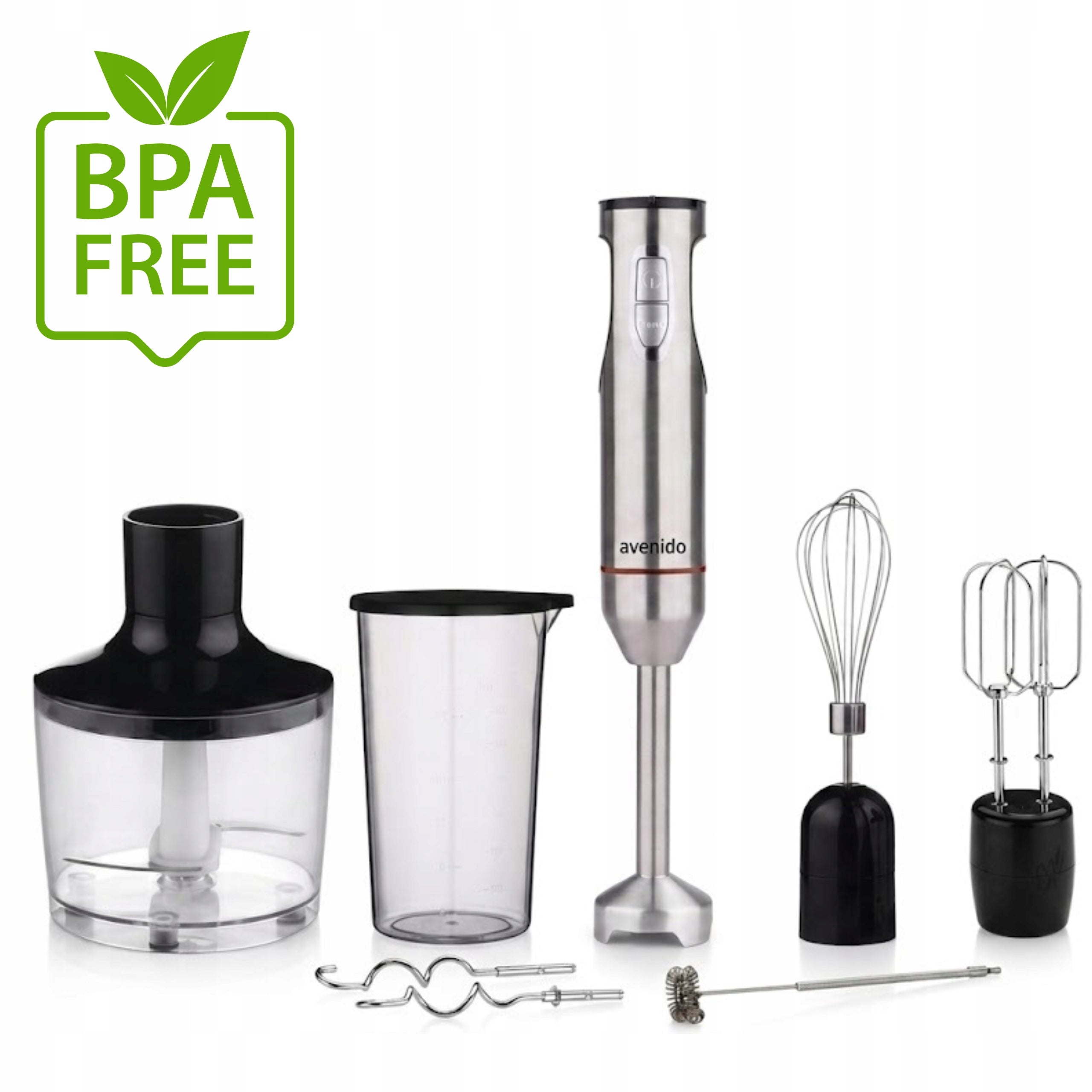 HAND BLENDER 1800W FOOD PROCESSOR MIXER SHAKER TITANIUM BEATER Power rating 1200 W