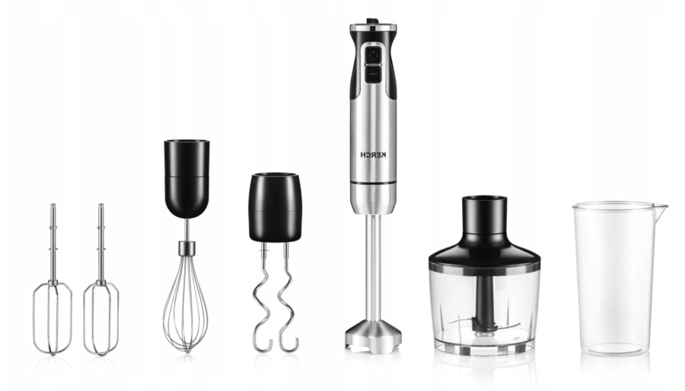 HAND BLENDER MULTIFUNCTION MIXER KERCH QUICK TURBO 1200W + ACCESSORIES EAN (GTIN) 05903796654127