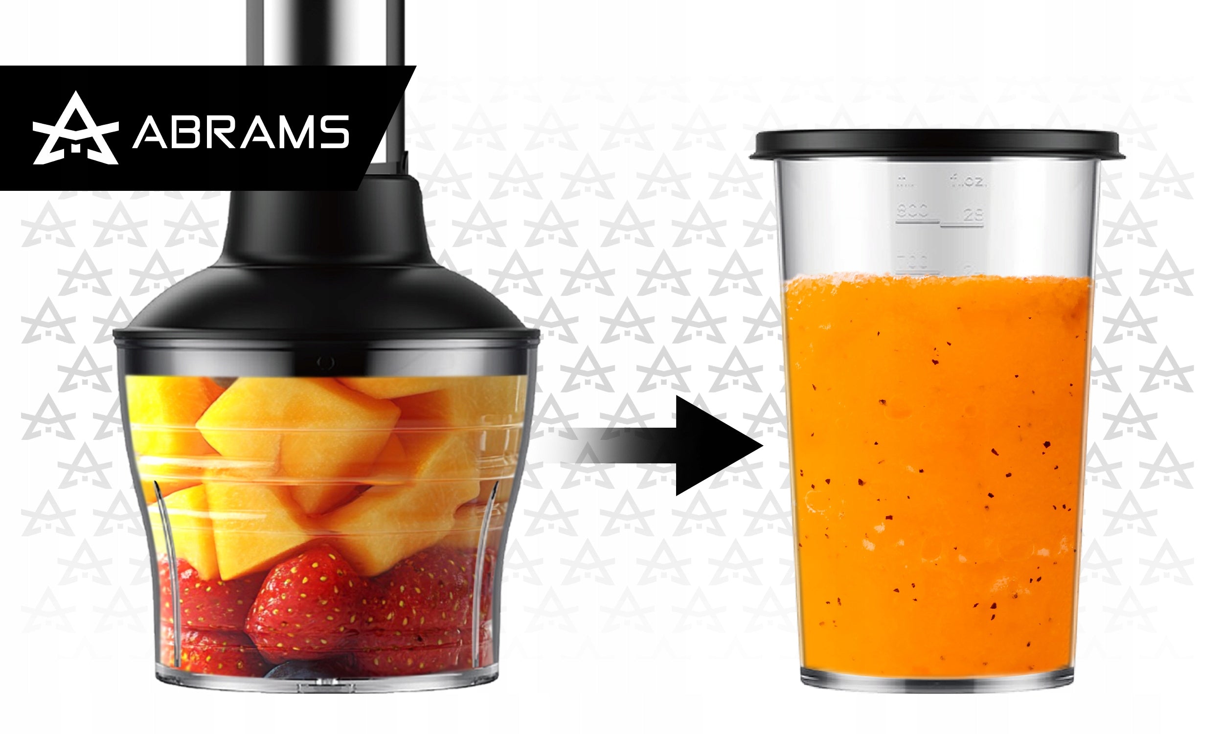 HAND BLENDER MULTIFUNCTION MIXER POWERFUL 1500W TITANIUM BLADES 7IN1 SET Dominant color silver/gray