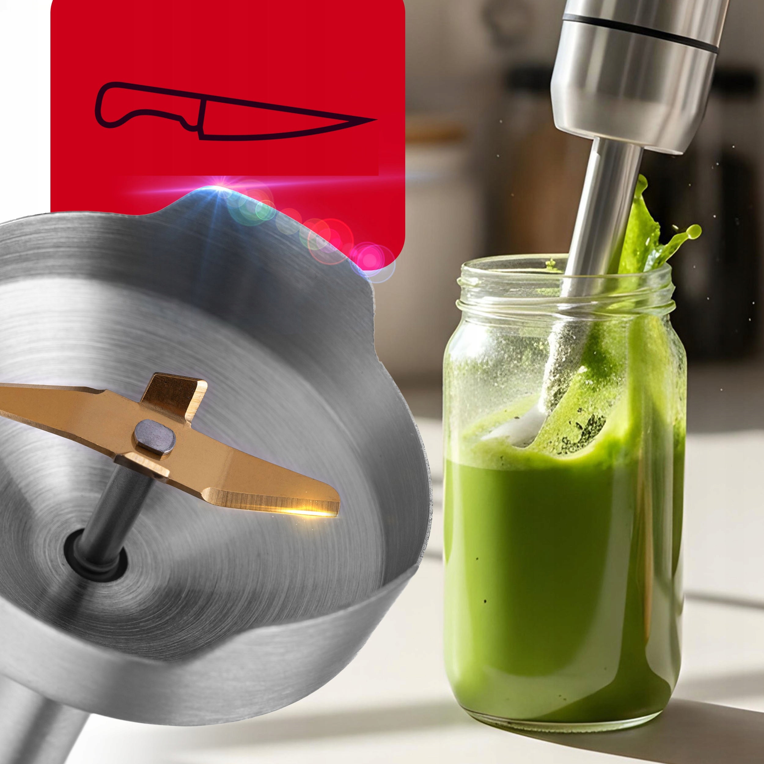 HAND BLENDER MULTIFUNCTION MIXER POWERFUL TURBO BLADE SHREDDER 1200W Power rating 800 W