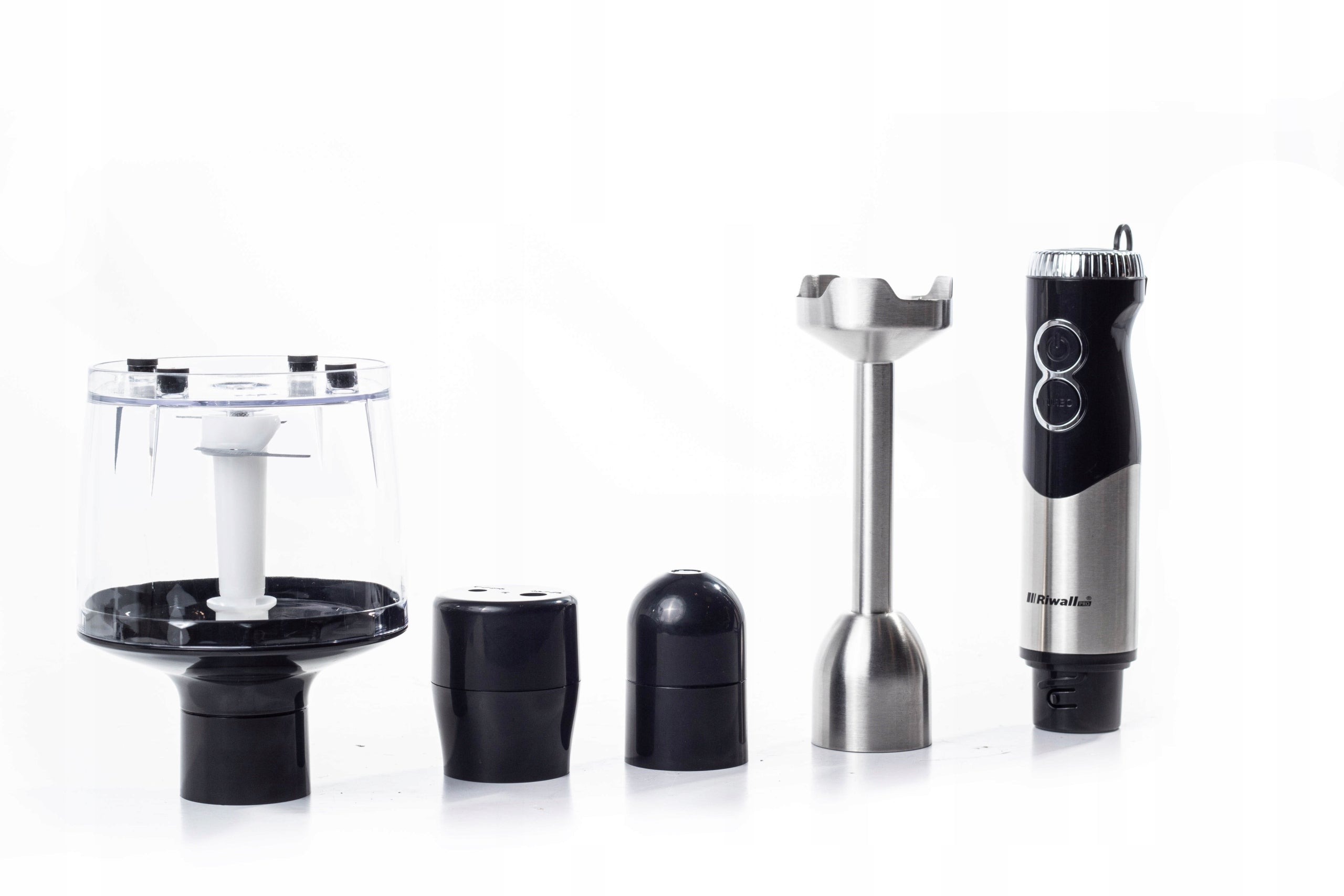 HAND BLENDER MULTIFUNCTIONAL RIWALL RB-01 6in1 TITANIUM BLADES STRONG Brand Riwall