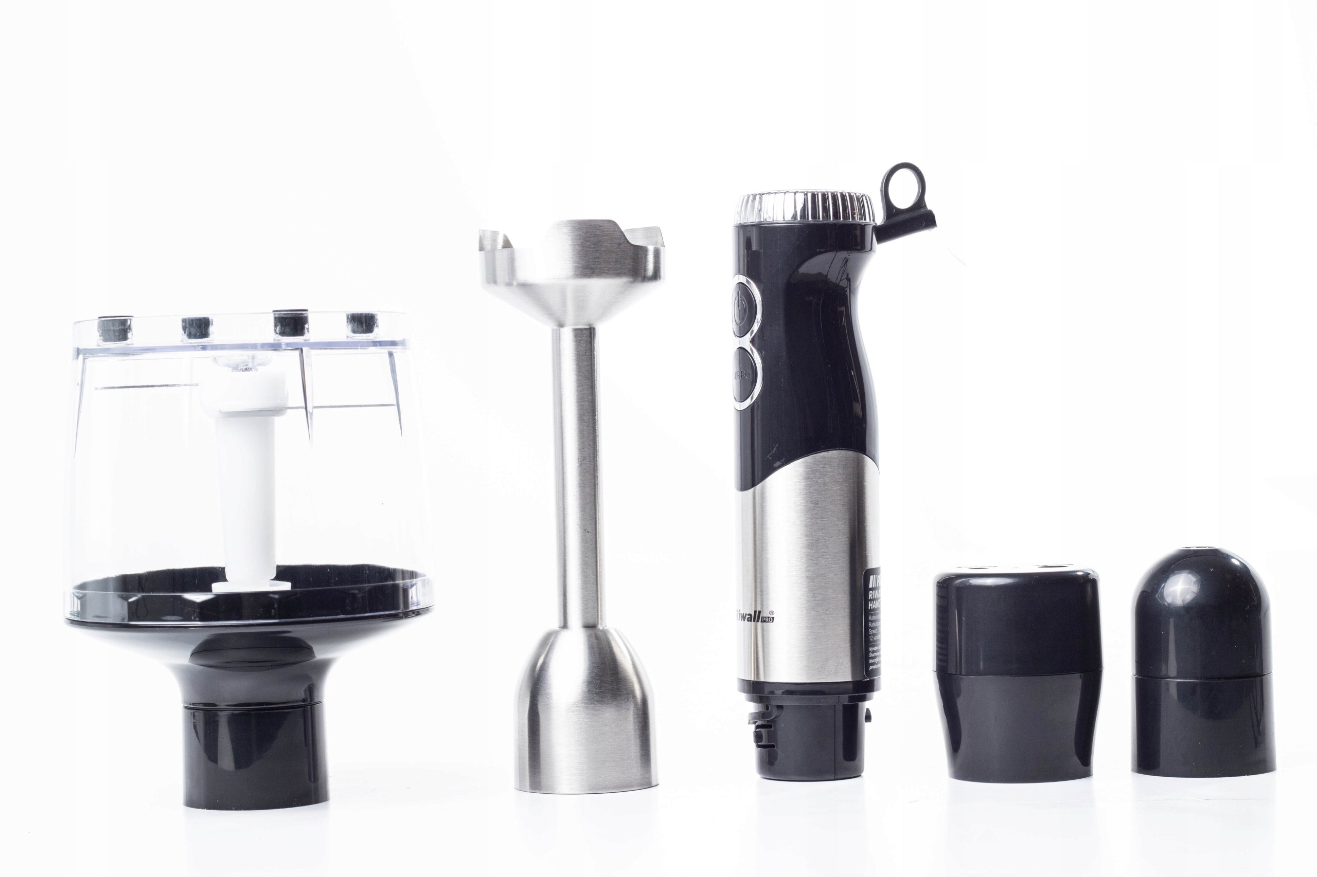 HAND BLENDER MULTIFUNCTIONAL RIWALL RB-01 6in1 TITANIUM BLADES STRONG Packaging status original